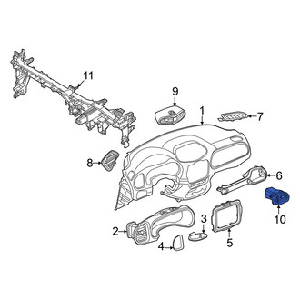 Jeep OE - Outer Dashboard Air Vent