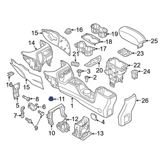 Jeep OE - Console Nut