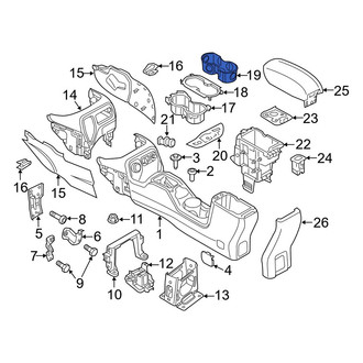 Jeep OE - Front Console Mat