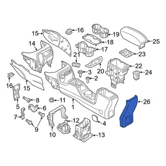 Jeep OE - Rear Console Trim Panel