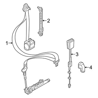 Jeep OE - Restraint Systems - Front Seat Belts