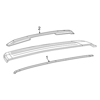 Jeep OE - Roof - Exterior Trim (W/O Sunroof)