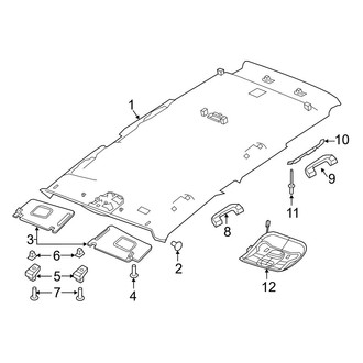 Jeep OE - Roof - Interior Trim (W/O Sunroof)
