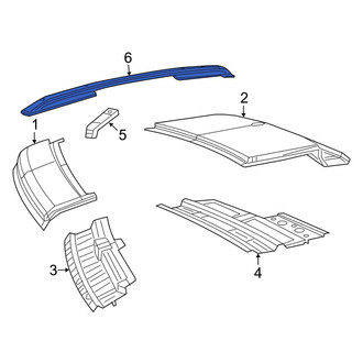 Jeep OE - Left Roof Luggage Carrier Side Rail