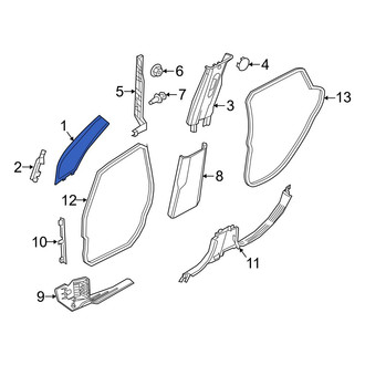 Jeep OE - Left Upper Body A-Pillar Trim Panel