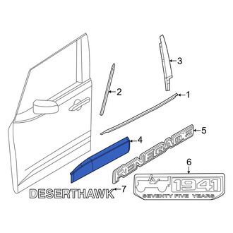 Jeep OE - Front Left Door Molding