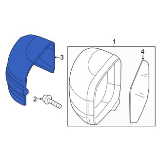 Jeep OE - Front Right Door Mirror Cover