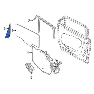 Jeep OE - Front Left Vent Window Assembly
