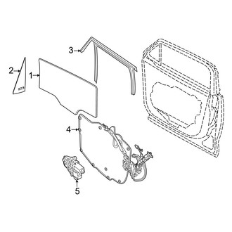 Jeep OE - Front Door - Glass & Hardware