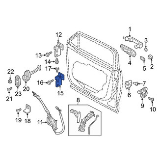 Jeep OE - Front Left Lower Door Hinge
