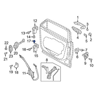 Jeep OE - Front Lower Outer Door Hinge Bolt