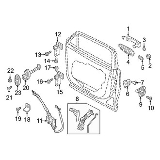 Jeep OE - Front Door - Lock & Hardware