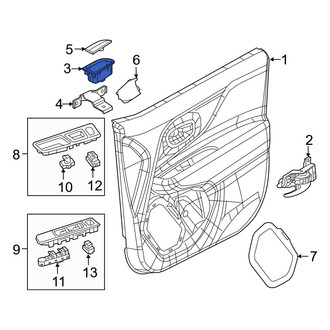 Jeep OE - Front Left Interior Door Pull Handle