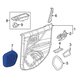 Jeep OE - Rear Left Speaker Cover