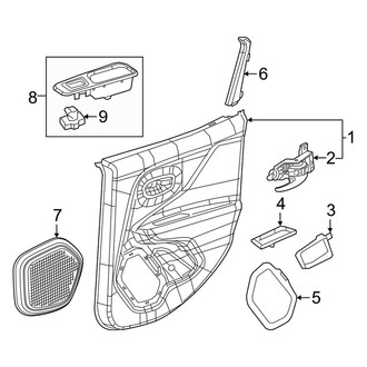 Jeep OE - Rear Door - Interior Trim