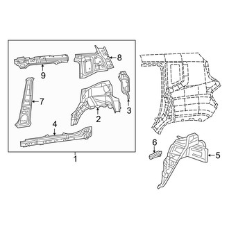Jeep OE - Quarter Panel - Inner Structure