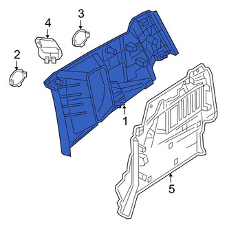 Jeep OE - Rear Right Lower Interior Quarter Panel Trim Panel