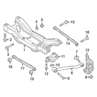 Jeep OE - Rear Suspension - Suspension Components (Latitude / Limited / North / Sport FWD)