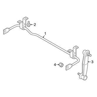 Jeep OE - Rear Suspension - Stabilizer Bar & Components (FWD)
