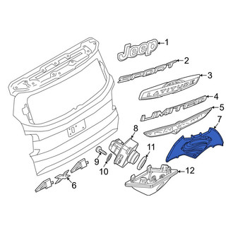 Jeep OE - Rear Center Hatch Emblem