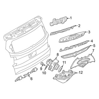 Jeep OE - Lift Gate - Exterior Trim