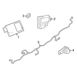 Jeep OE - Rear Bumper - Electrical Components (W/O Tow Hooks)