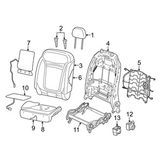 Jeep OE - Seats & Tracks - Front Seat Components (Trim Code A5)