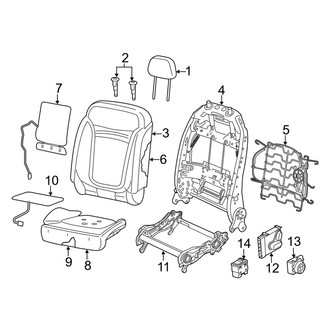 Jeep OE - Seats & Tracks - Front Seat Components (Trim Code TL)