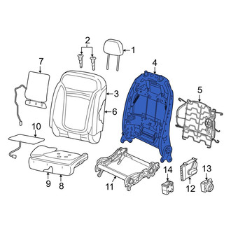 Jeep OE - Rear Right Seat Back Frame