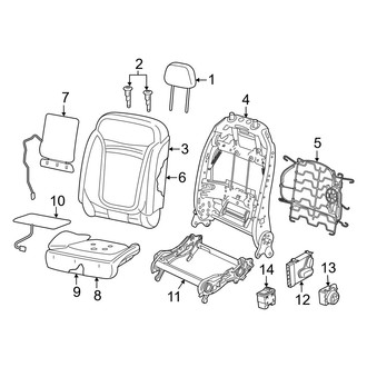 Jeep OE - Seats & Tracks - Front Seat Components (Trim Code DL)