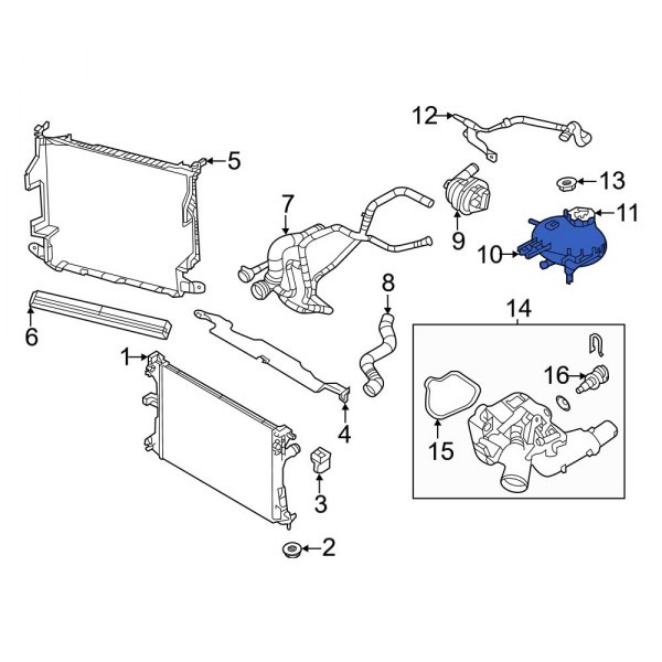 Engine Coolant Reservoir