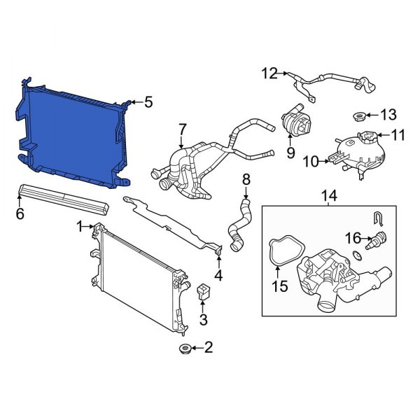 Radiator Support Baffle