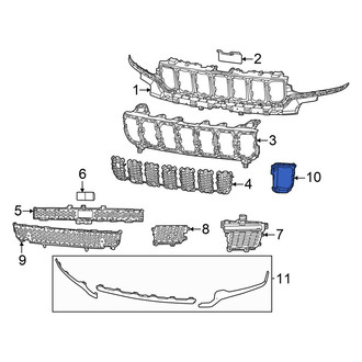 Jeep OE - Front Grille Molding