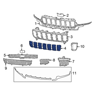 Jeep OE - Front Upper Outer Grille
