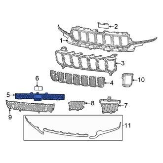 Jeep OE - Front Center Grille