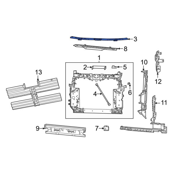 Radiator Support Tie Bar