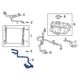 Jeep OE - Lower Radiator Coolant Hose