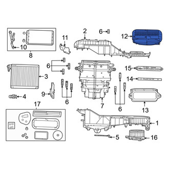Jeep OE - Front HVAC Air Inlet Housing
