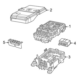 Jeep OE - Electrical - Fuse & Relay (Front, W/O Dual Battery)