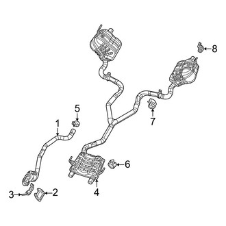 Jeep OE - Exhaust System - Exhaust Components (3.6L)