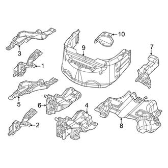 Jeep OE - Exhaust System - Heat Shields (3.6L)