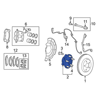 Jeep OE - Front Wheel Bearing and Hub Assembly
