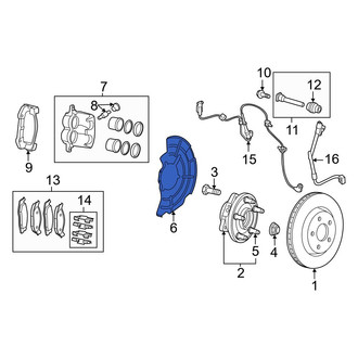 Jeep OE - Front Left Brake Dust Shield