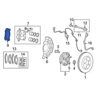 Jeep OE - Front Disc Brake Caliper Bracket
