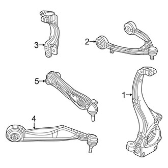 Jeep OE - Front Suspension - Suspension Components (4WD)