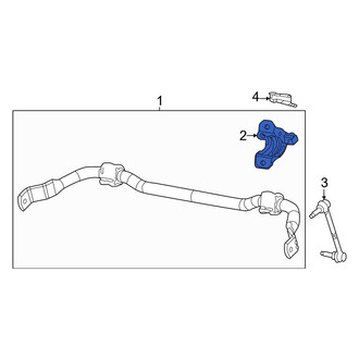 Jeep OE - Front Left Suspension Stabilizer Bar Bracket
