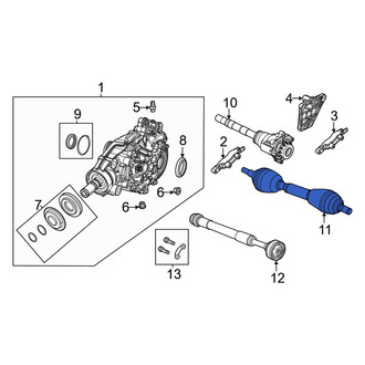 Jeep OE - Front Left CV Axle Assembly