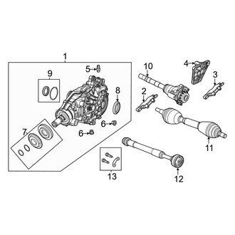 Jeep OE - Front Suspension - Front Axle & Carrier (4WD)