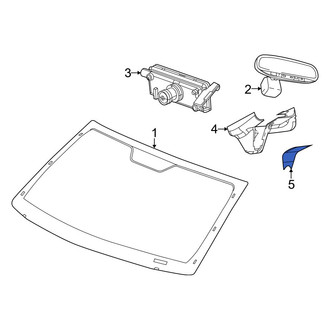 Jeep OE - Interior Rear View Mirror Cover Access Cover
