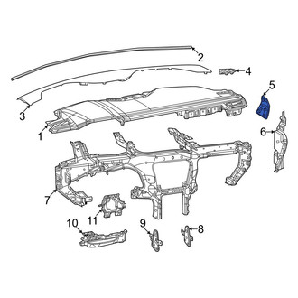 Jeep OE - Right Upper Instrument Panel Side Cover
